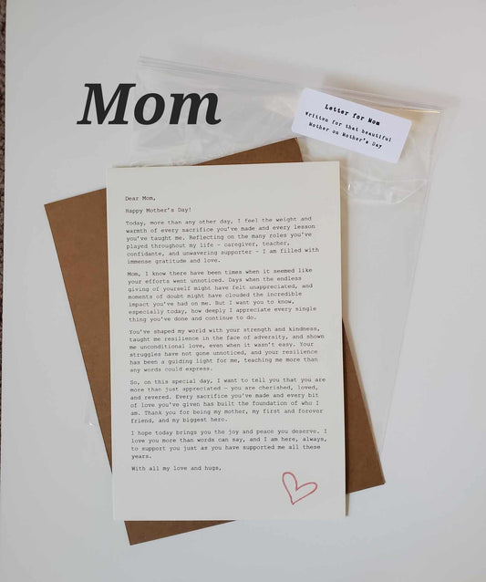 Mother's Day Letters