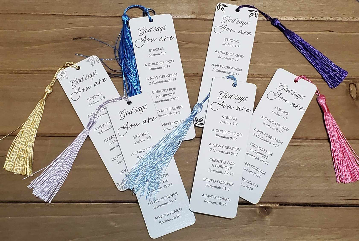God says you are... wooden bookmark