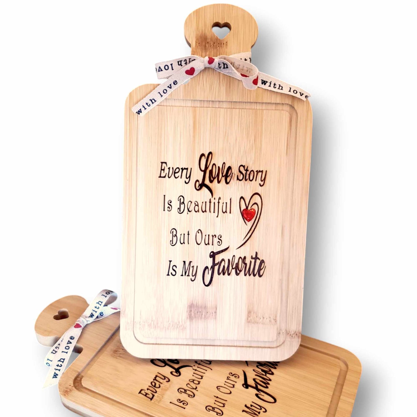 Love Story Bamboo Cutting Boards - Various Prints