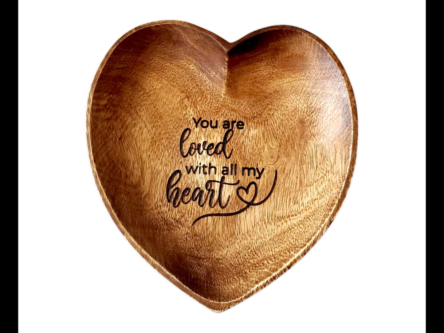 Heart-Shaped Bamboo Valet Trays – “Loved” Collection
