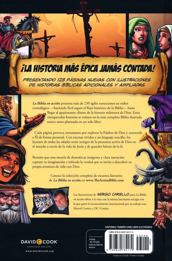 La Biblia en acción, edición ampliada (The Action Bible, Expanded Edition)