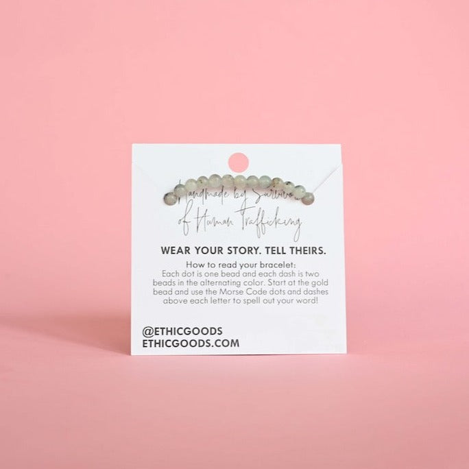 JOY Morse Code Bracelet
