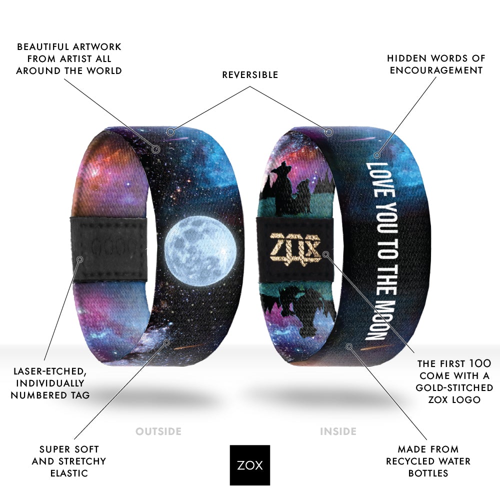 Love You To The Moon Bracelet by ZOX