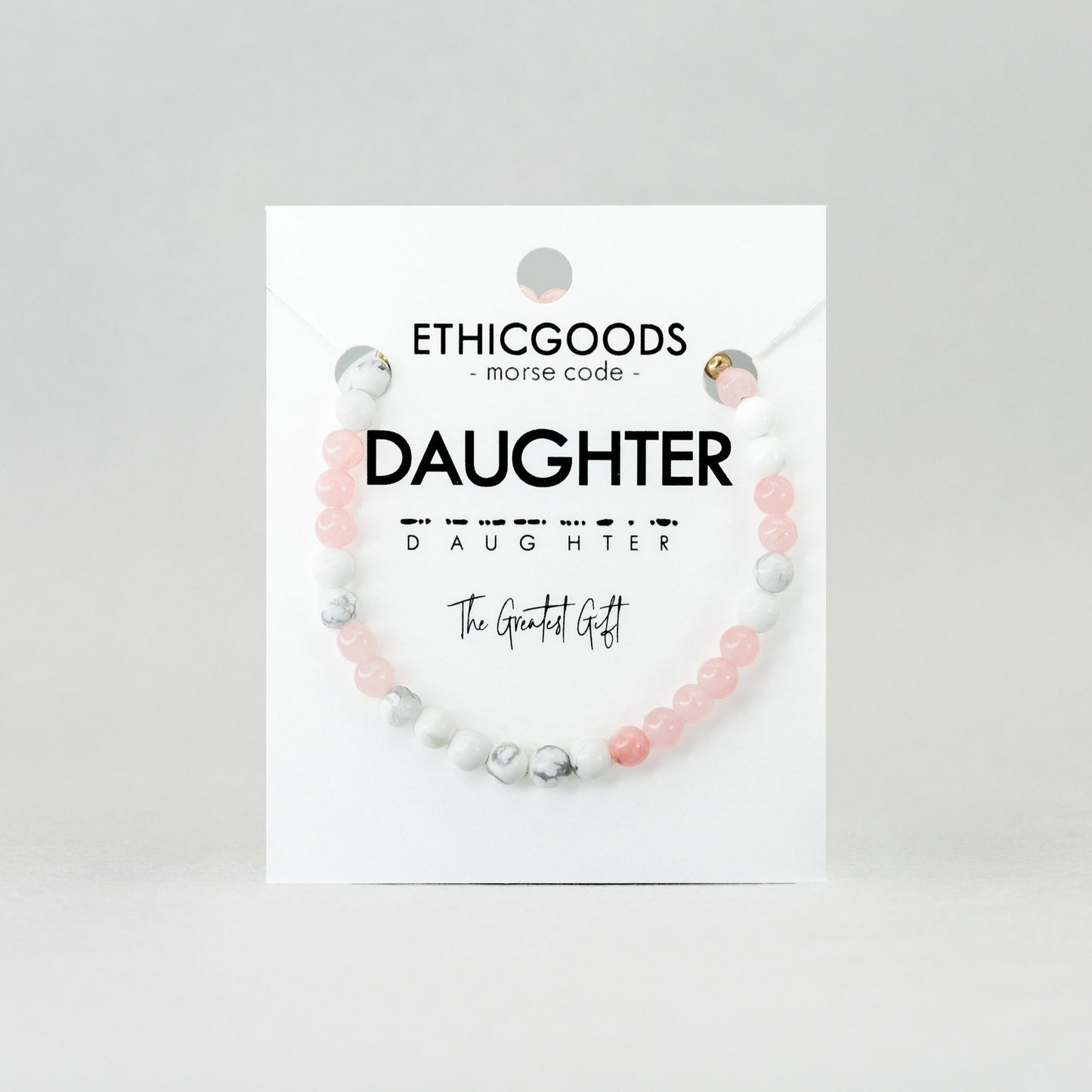 MINI Daughter Morse Code Bracelet