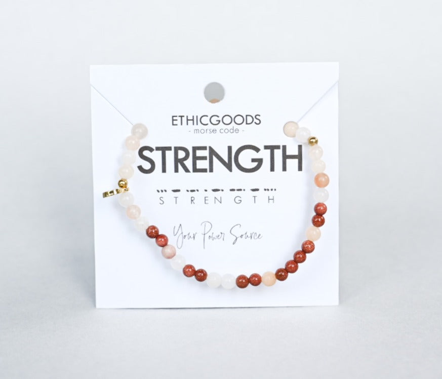 STRENGTH Morse Code Bracelet