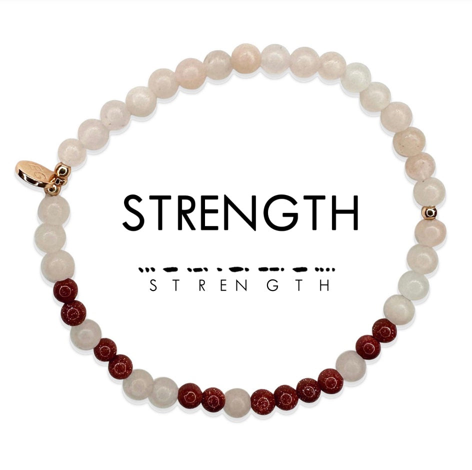 STRENGTH Morse Code Bracelet
