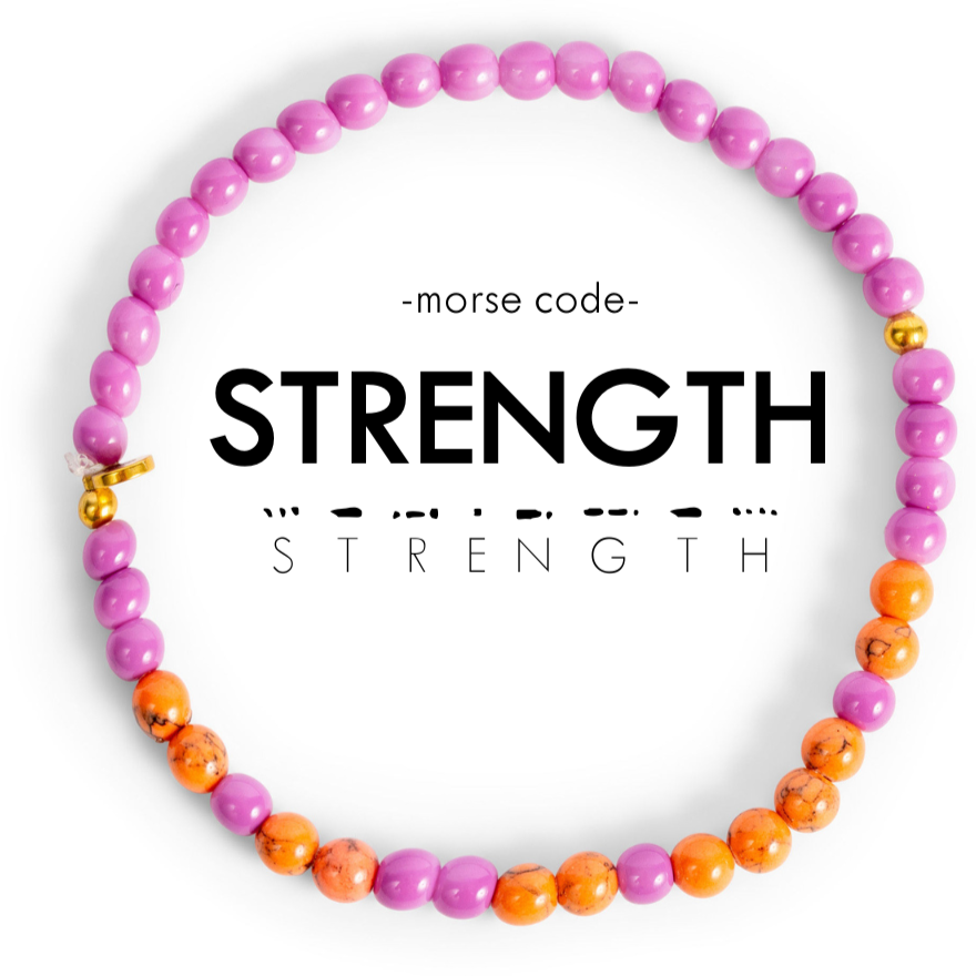 STRENGTH Morse Code Bracelet