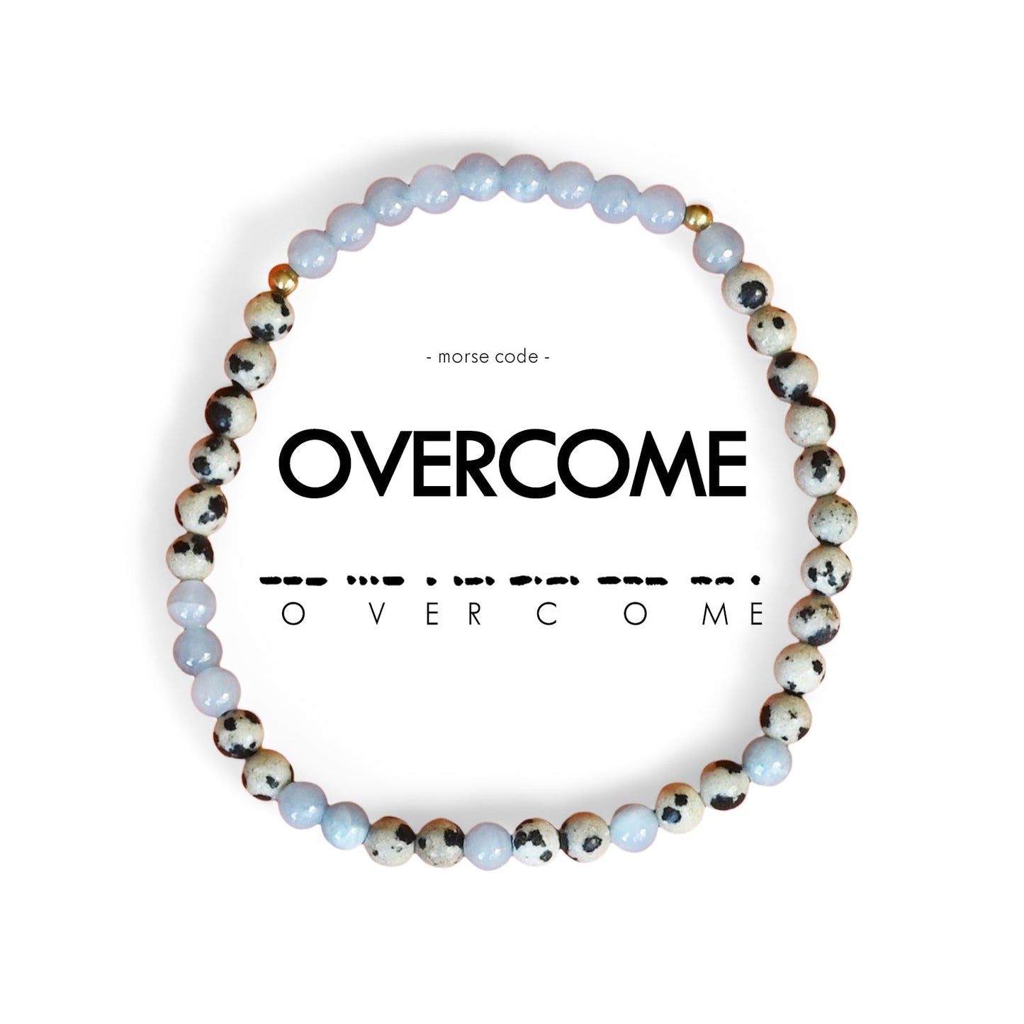 OVERCOME Morse Code Bracelet