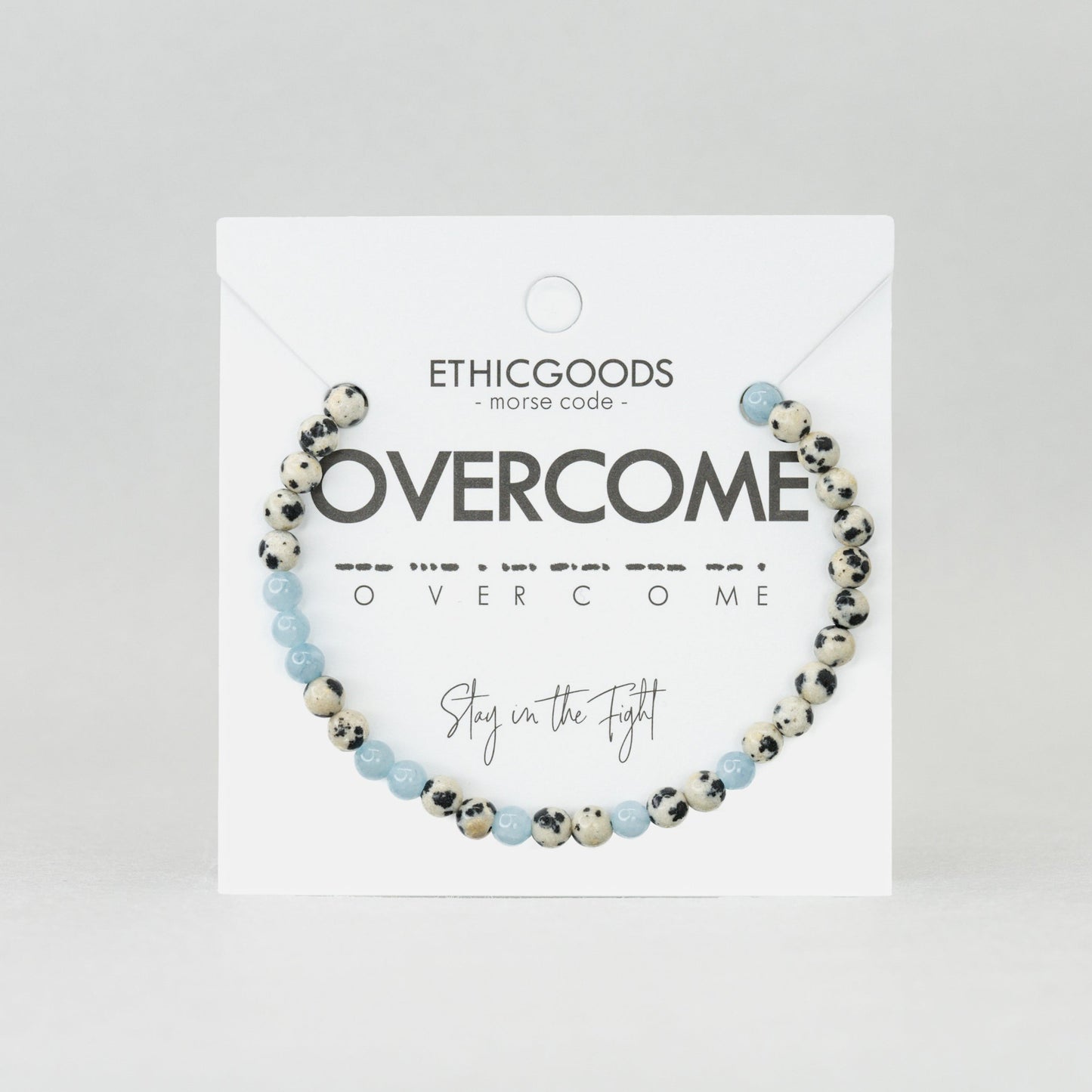 OVERCOME Morse Code Bracelet