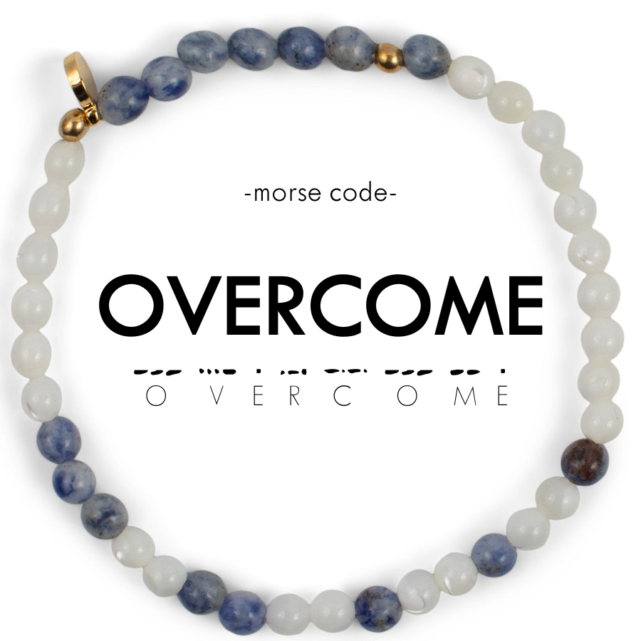 OVERCOME Morse Code Bracelet
