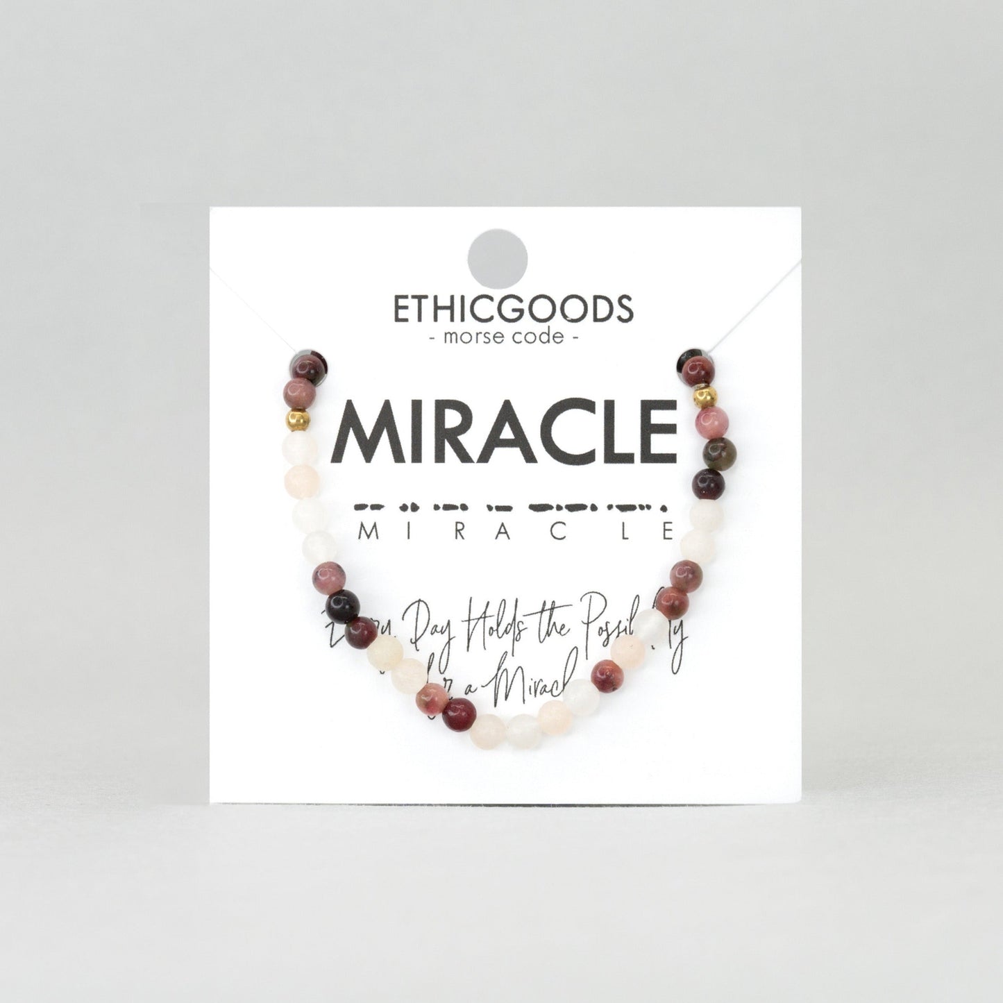 MIRACLE Morse Code Bracelet