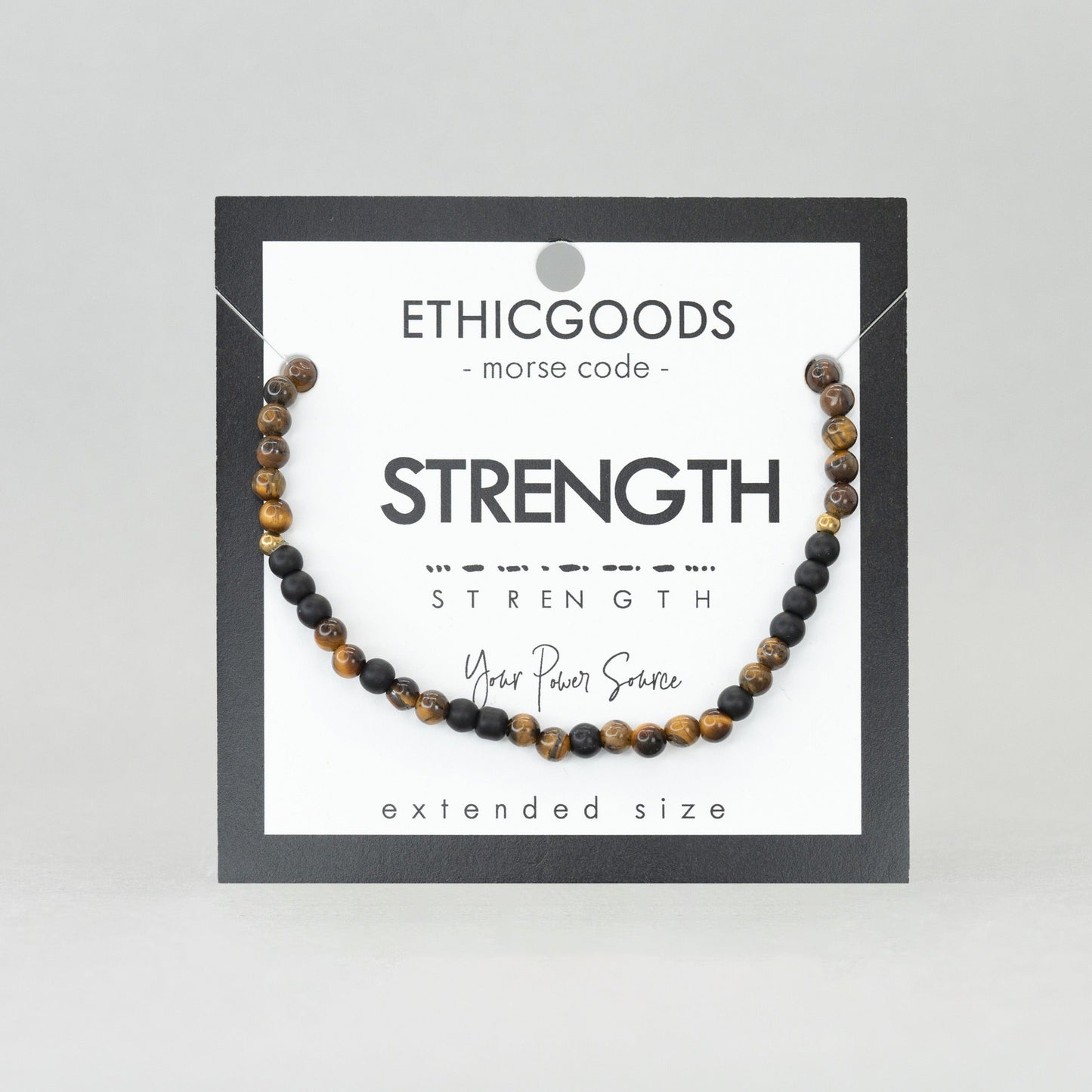 STRENGTH Men's Morse Code Bracelet