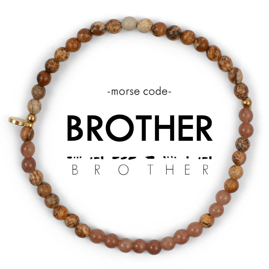 BROTHER Men's Morse Code Bracelet