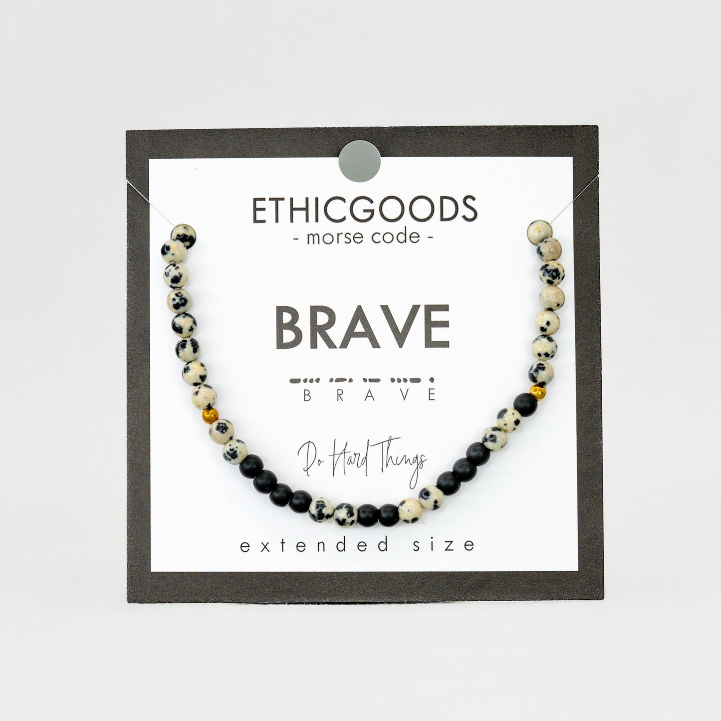 BRAVE Men's Morse Code Bracelet