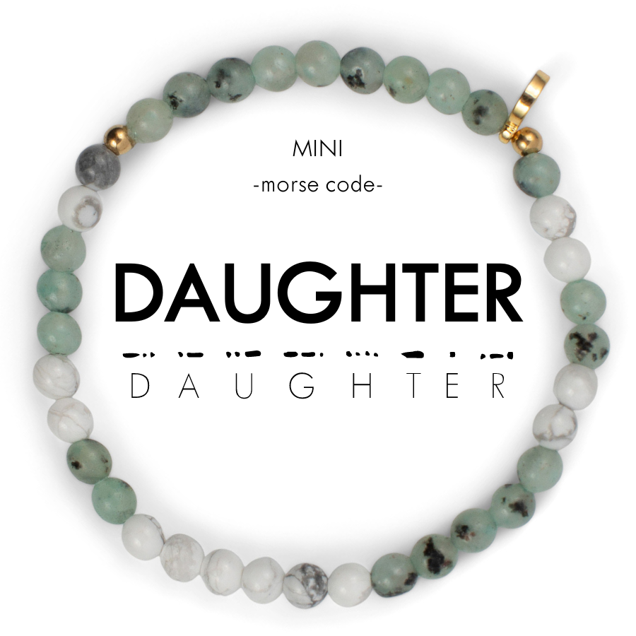 MINI Daughter Morse Code Bracelet