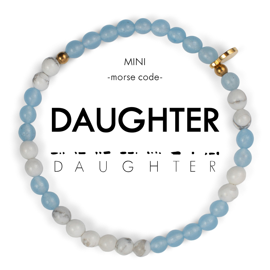 MINI Daughter Morse Code Bracelet