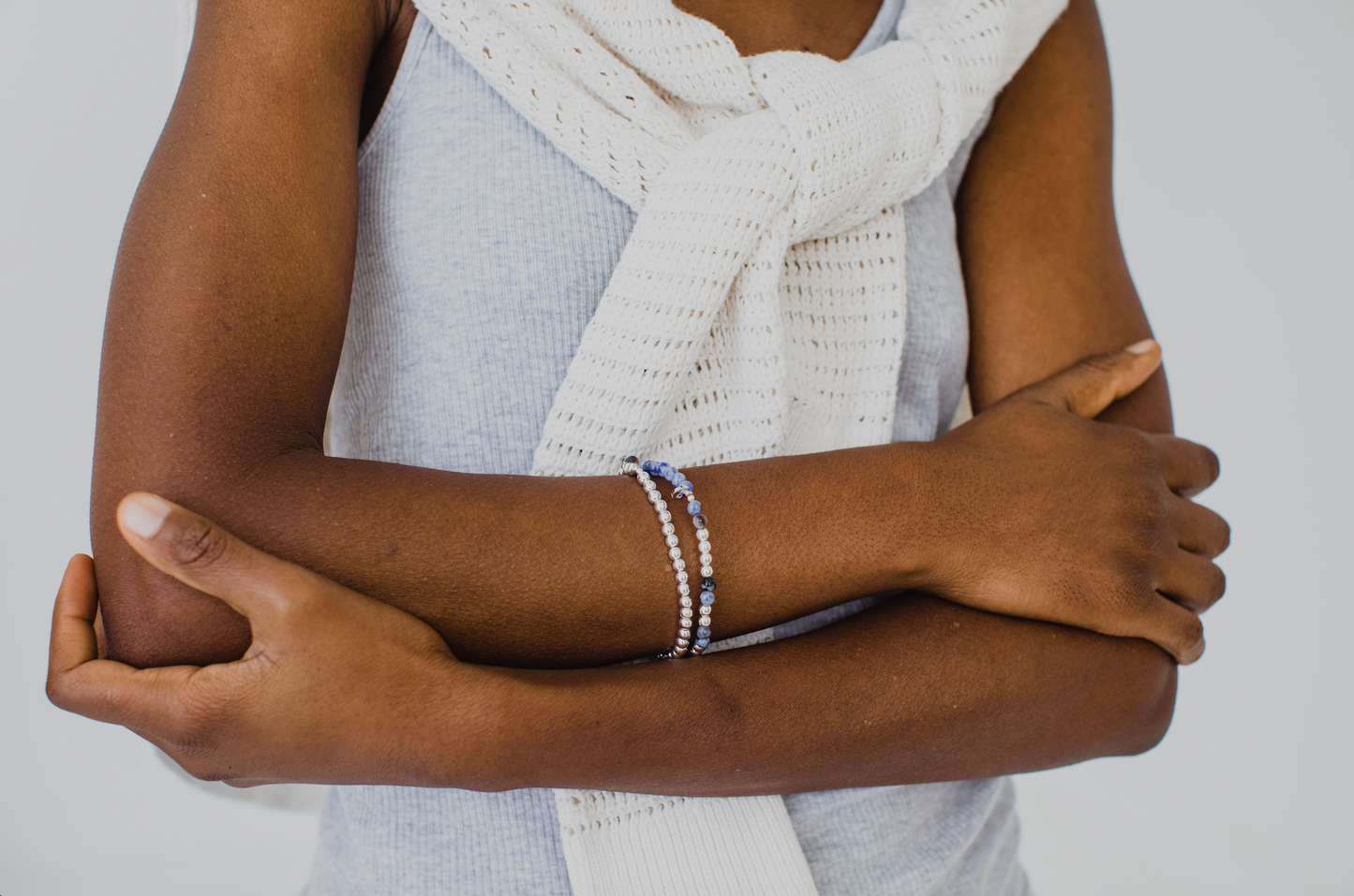 Silver BRAVE Morse Code Bracelet