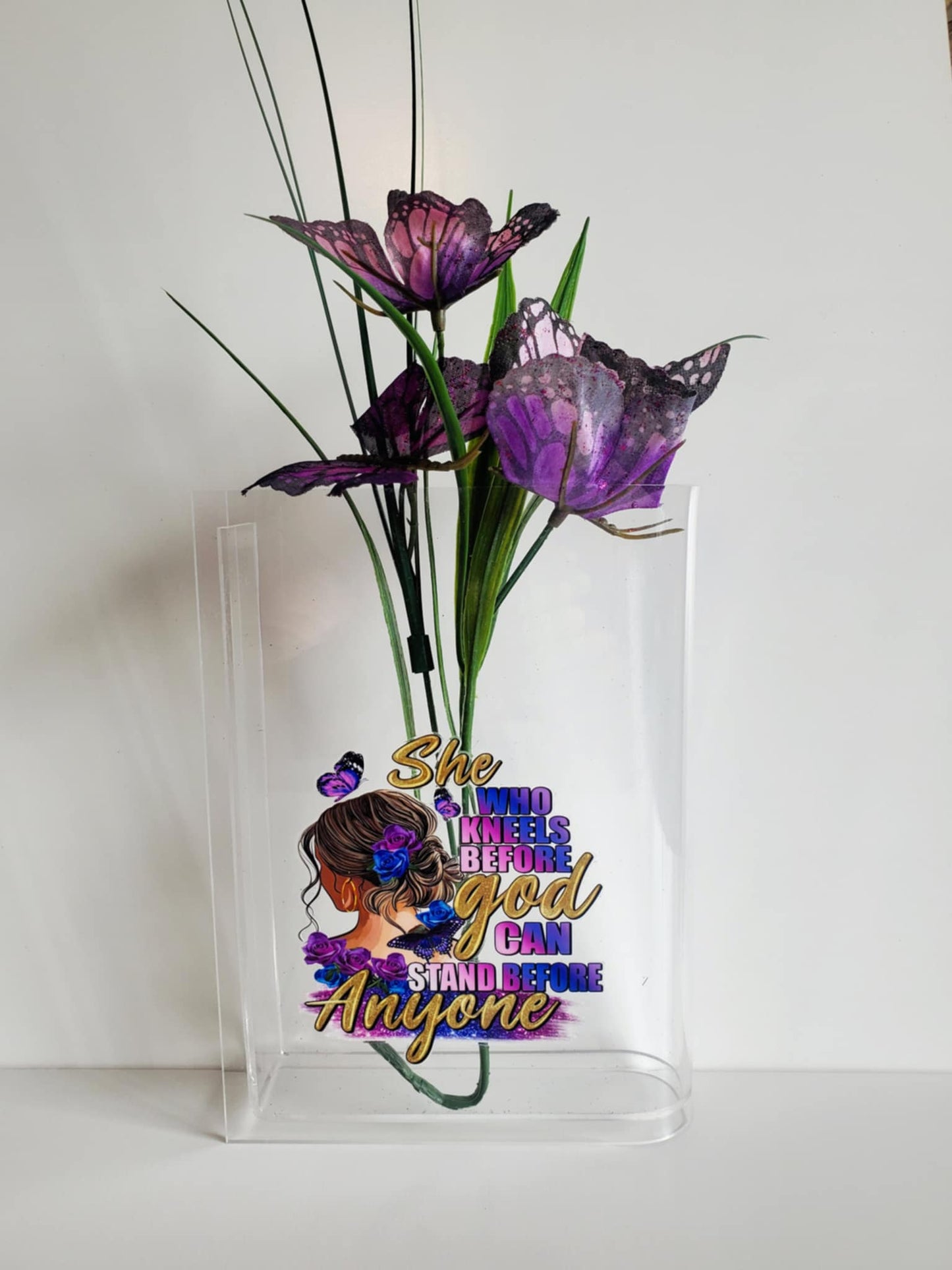 Acrylic Book Vases – Faith & Floral Collection