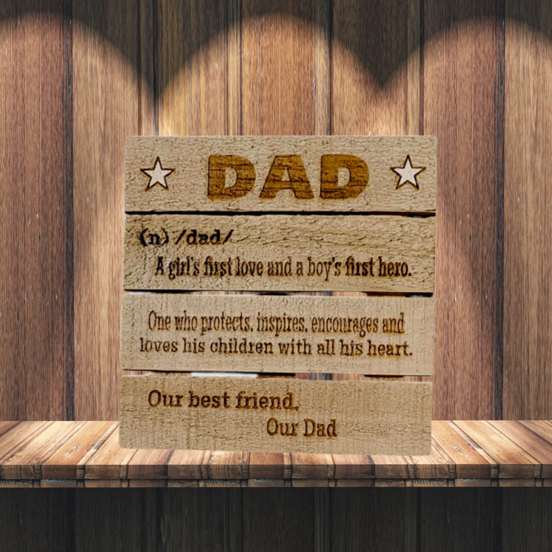 Dad & Stepped-Up Dad Pallet Plaques