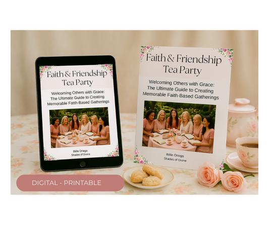 Faith & Friendship Tea Party Hosting Guide – Digital / Printable Christian Gathering Kit for Women’s Ministry or Small Groups