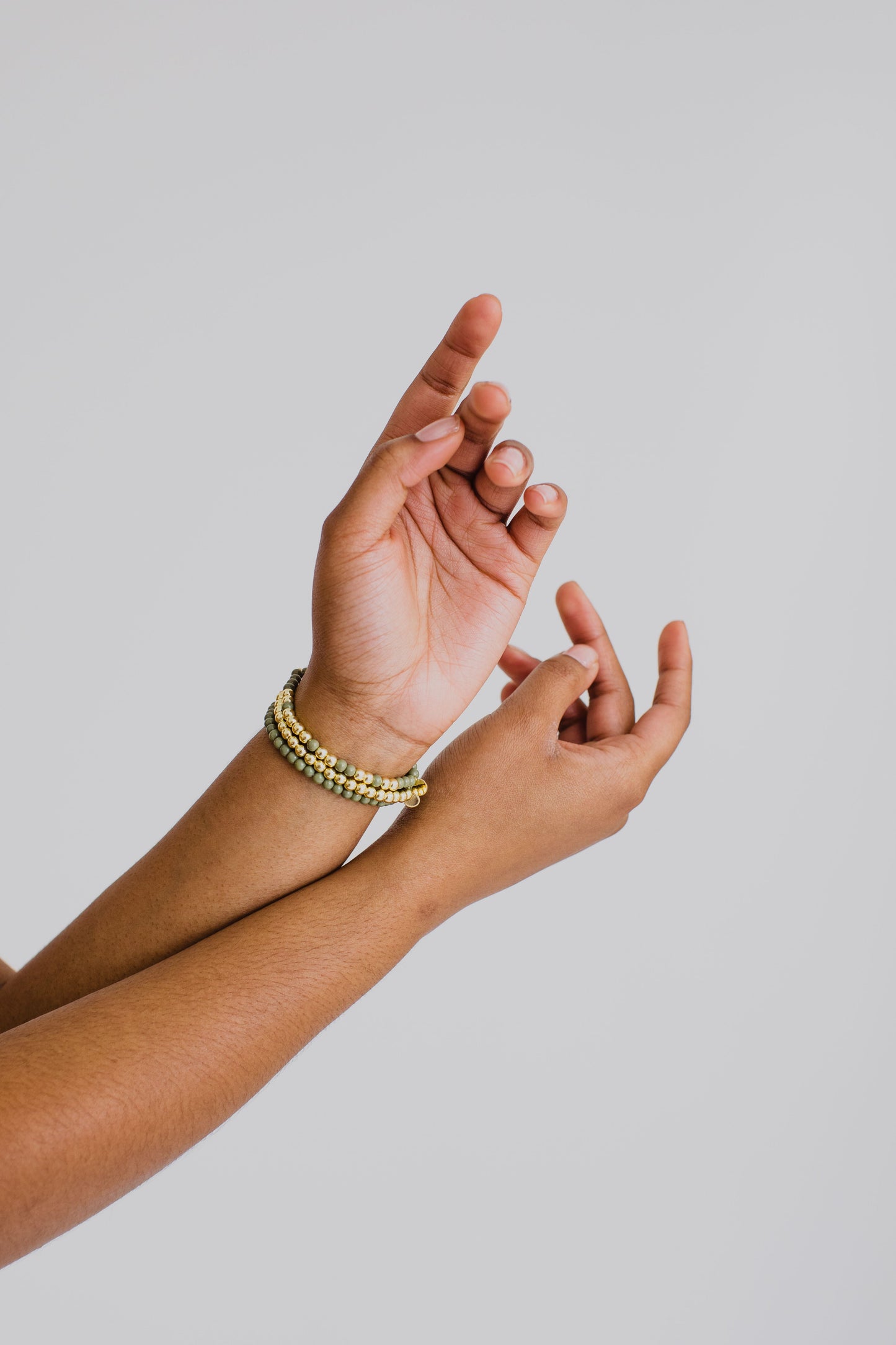 Gold STRENGTH Morse Code Bracelet