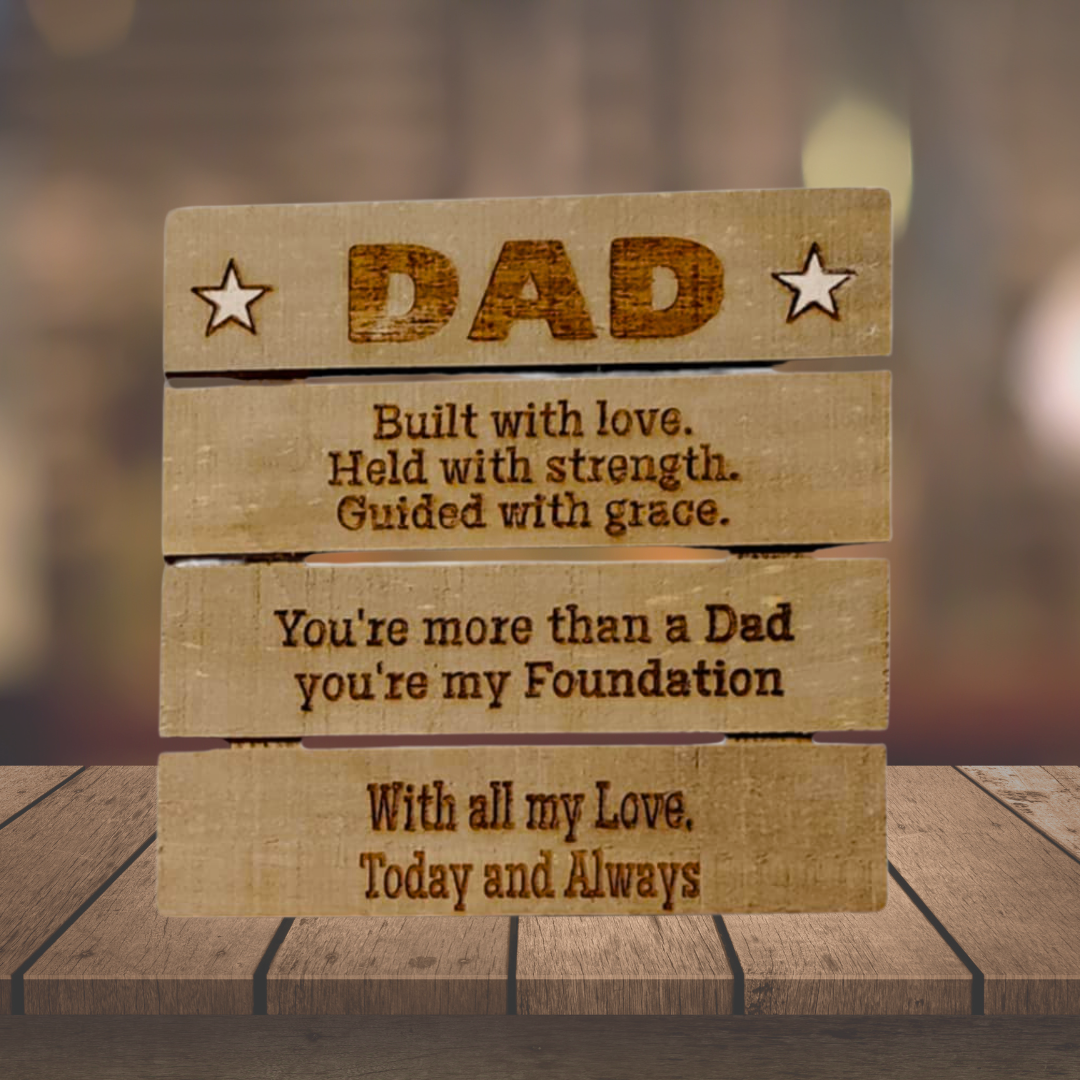 Dad & Stepped-Up Dad Pallet Plaques