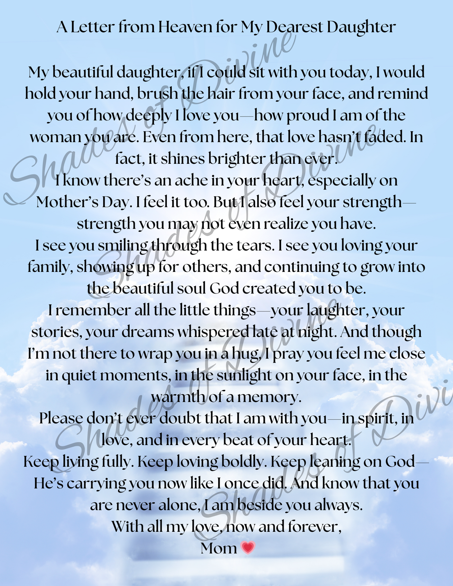 💌 PRINTABLE Mother’s Day Letter Collection – Keepsakes to Treasure