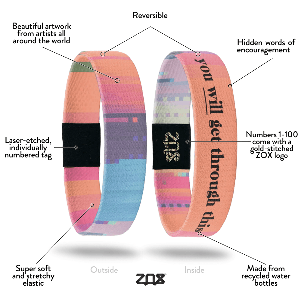 You Will Get Through This Bracelet by ZOX