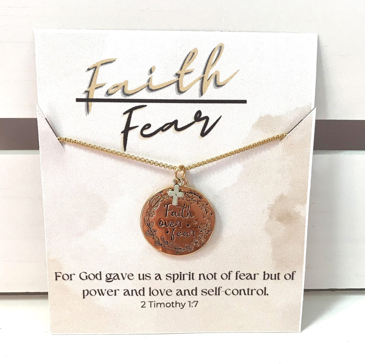 Faith over Fear Pendant