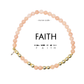 Gold FAITH Morse Code Bracelet