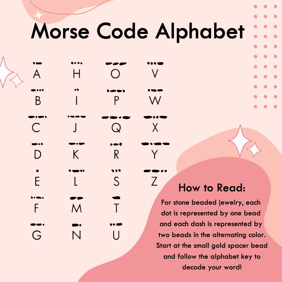 BREATHE Morse Code Bracelet
