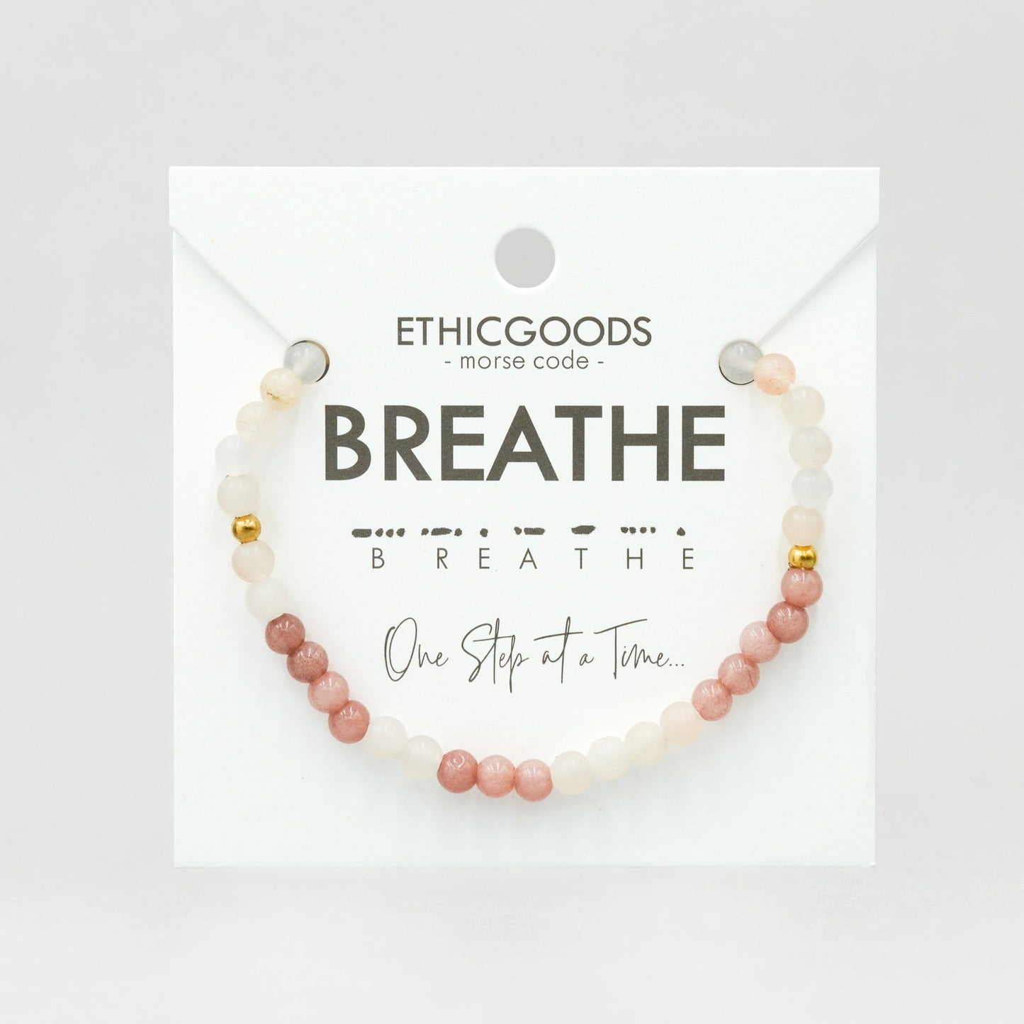 BREATHE Morse Code Bracelet
