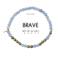 Gold BRAVE Morse Code Bracelet