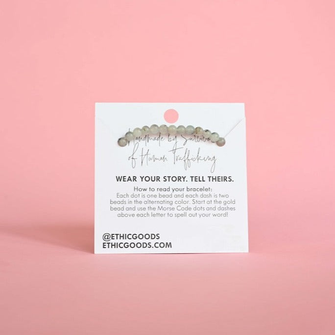 MOTHER Morse Code Bracelet