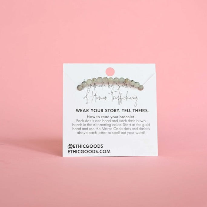 LOVE Morse Code Bracelet
