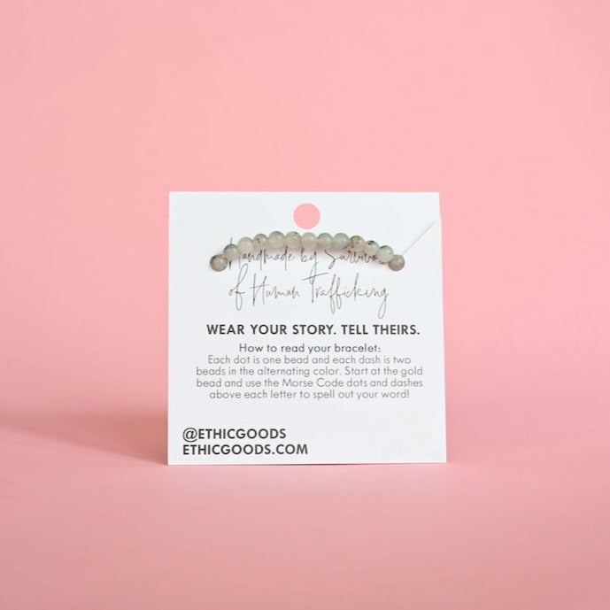 "DAUGHTER" Morse Code Bracelet