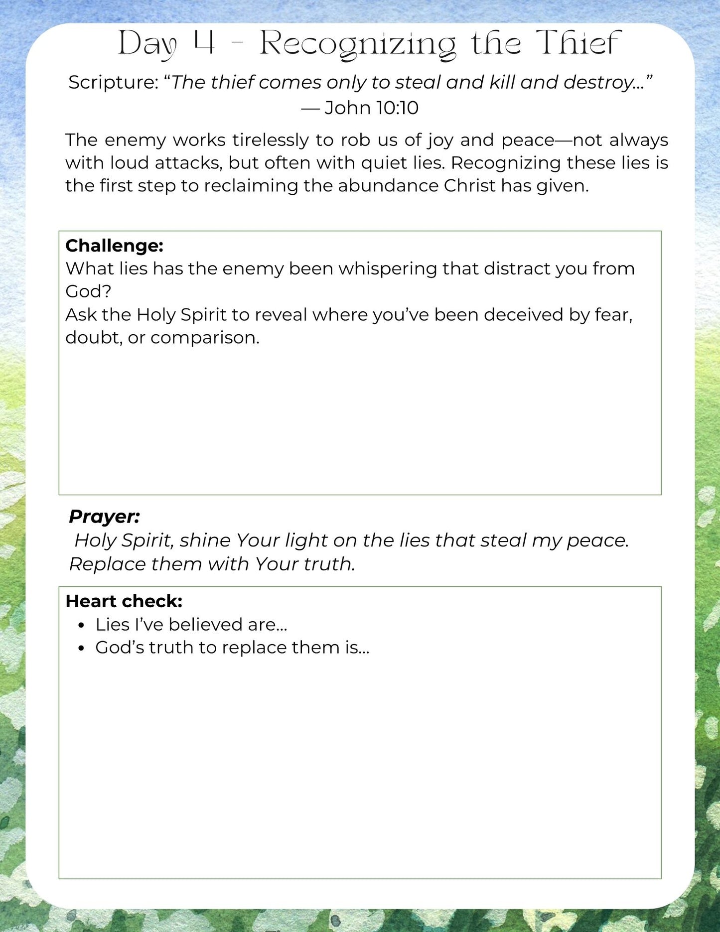 Unveiling Abundance 31 Day Prompting Journal