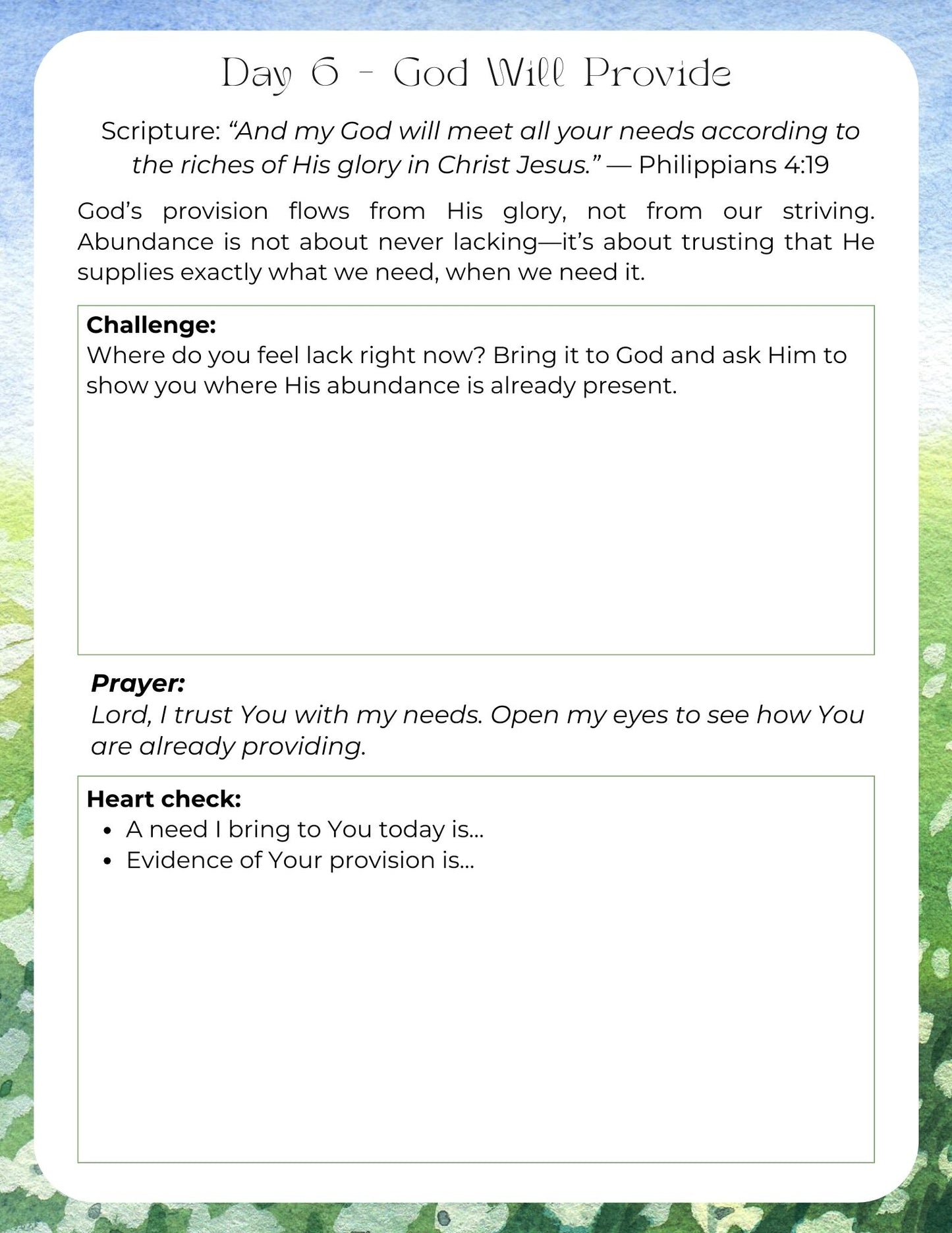 Unveiling Abundance 31 Day Prompting Journal