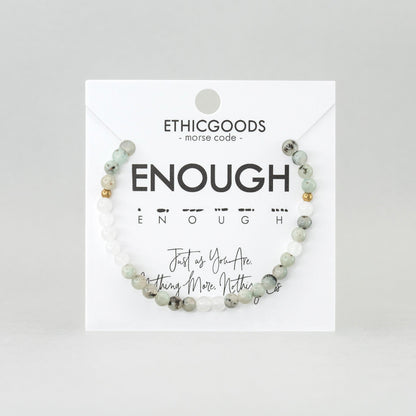 ENOUGH Morse Code Bracelet