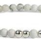 Silver STRENGTH Morse Code Bracelet