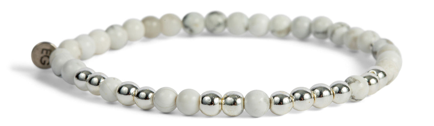 Silver STRENGTH Morse Code Bracelet