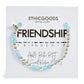 Silver FRIENDSHIP Morse Code Bracelet