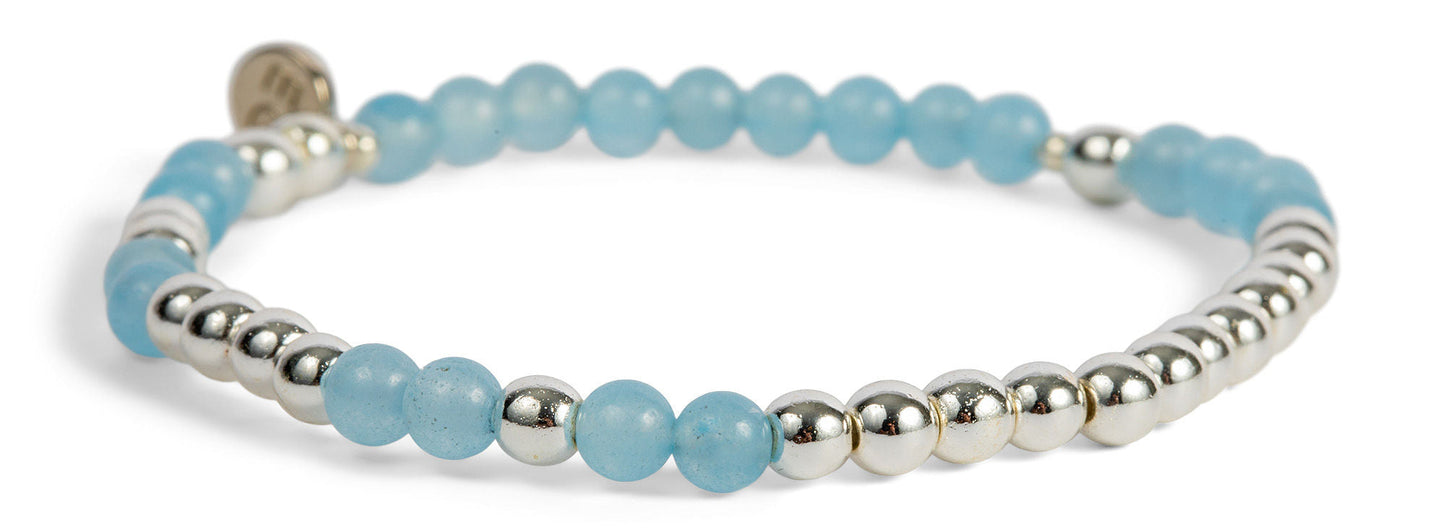 Silver FRIENDSHIP Morse Code Bracelet