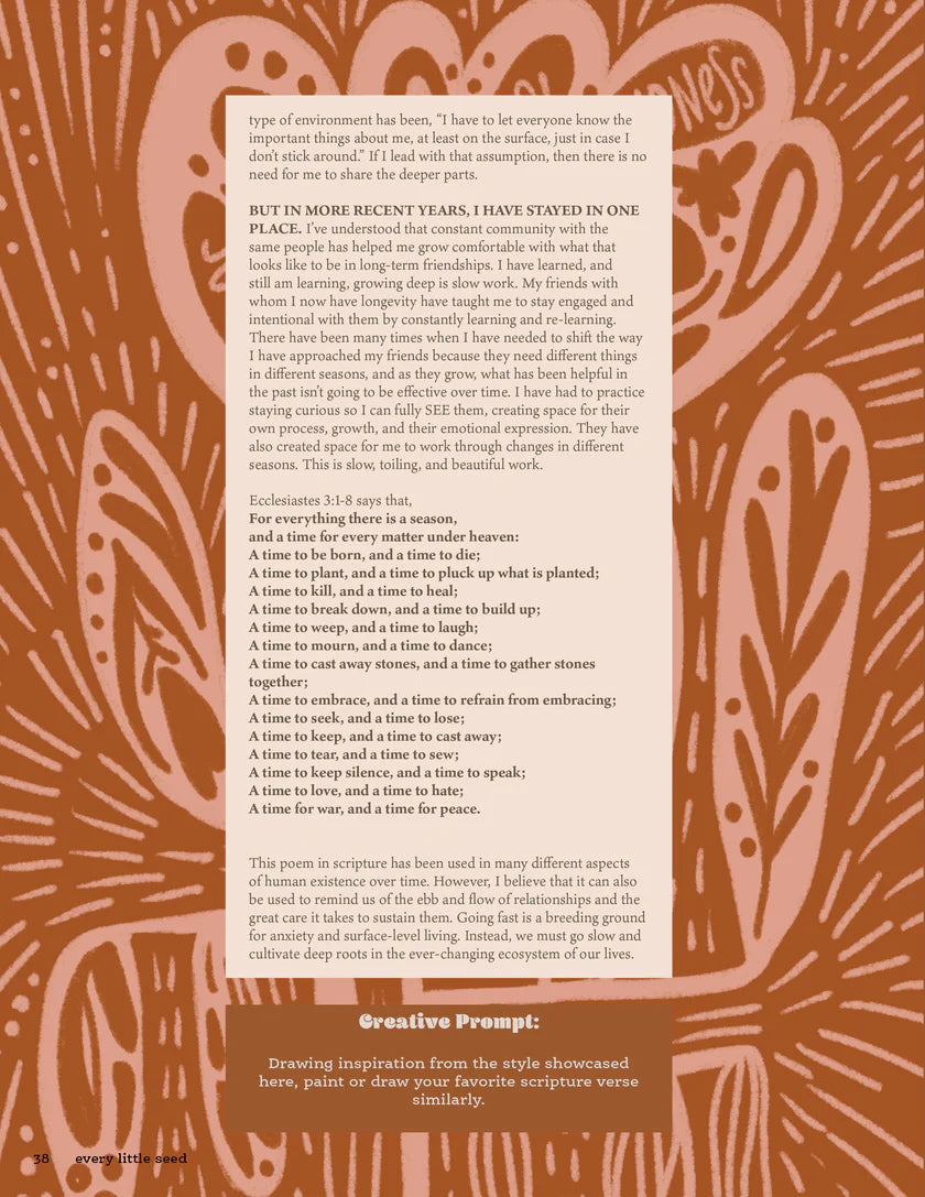 Every Little Seed - A magazine about seeing Jesus, cultivating friendship, and making art