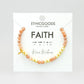 Gold FAITH Morse Code Bracelet