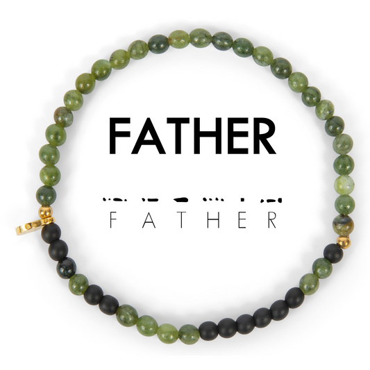 FATHER Men's Morse Code Bracelet