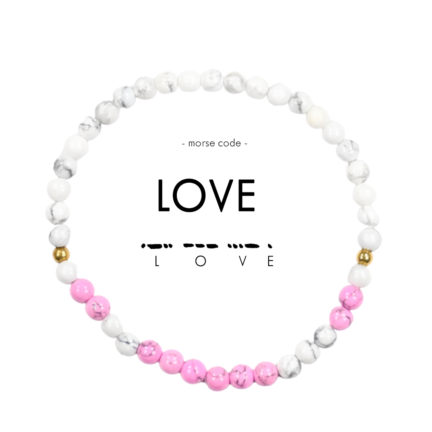 LOVE Morse Code Bracelet