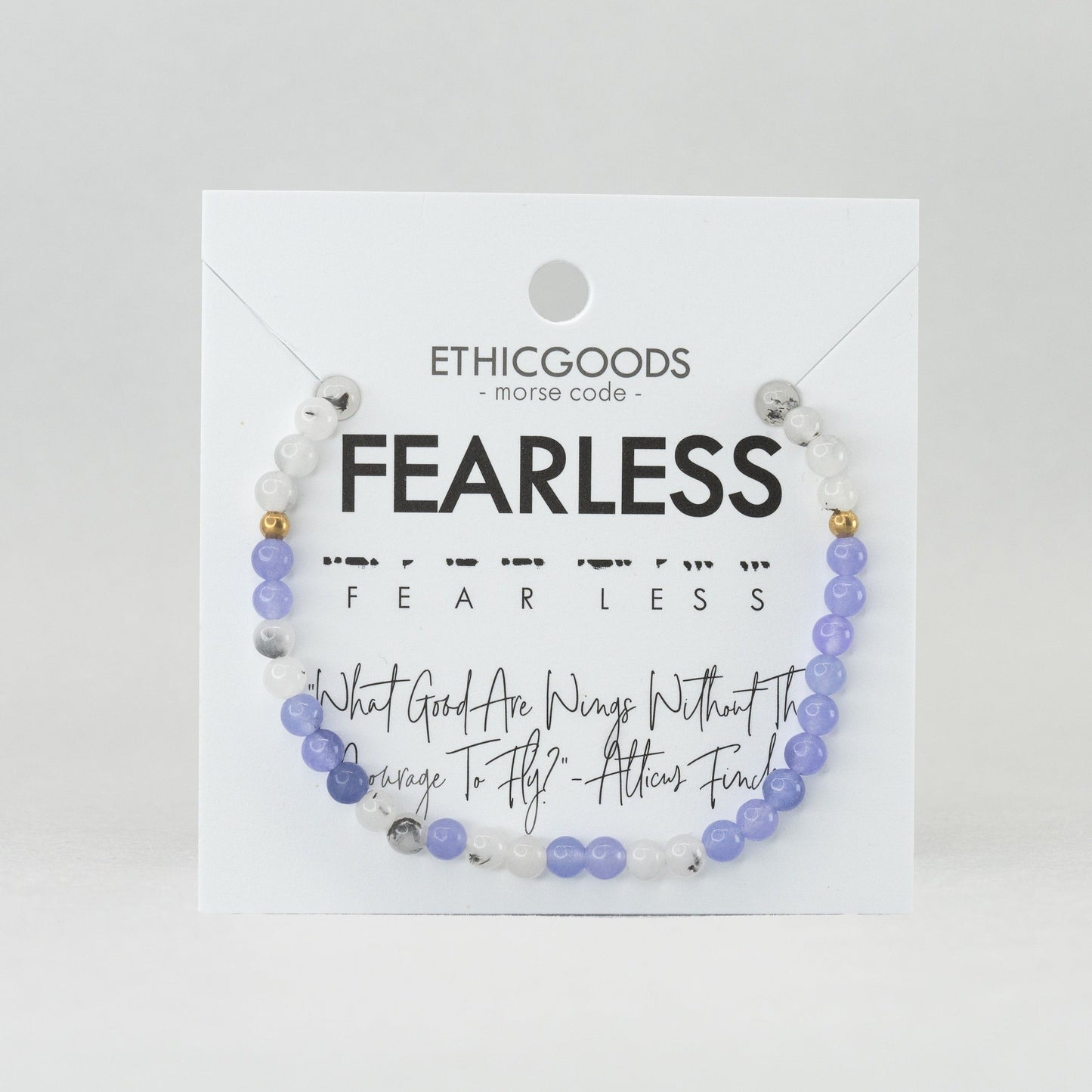 FEARLESS Morse Code Bracelet