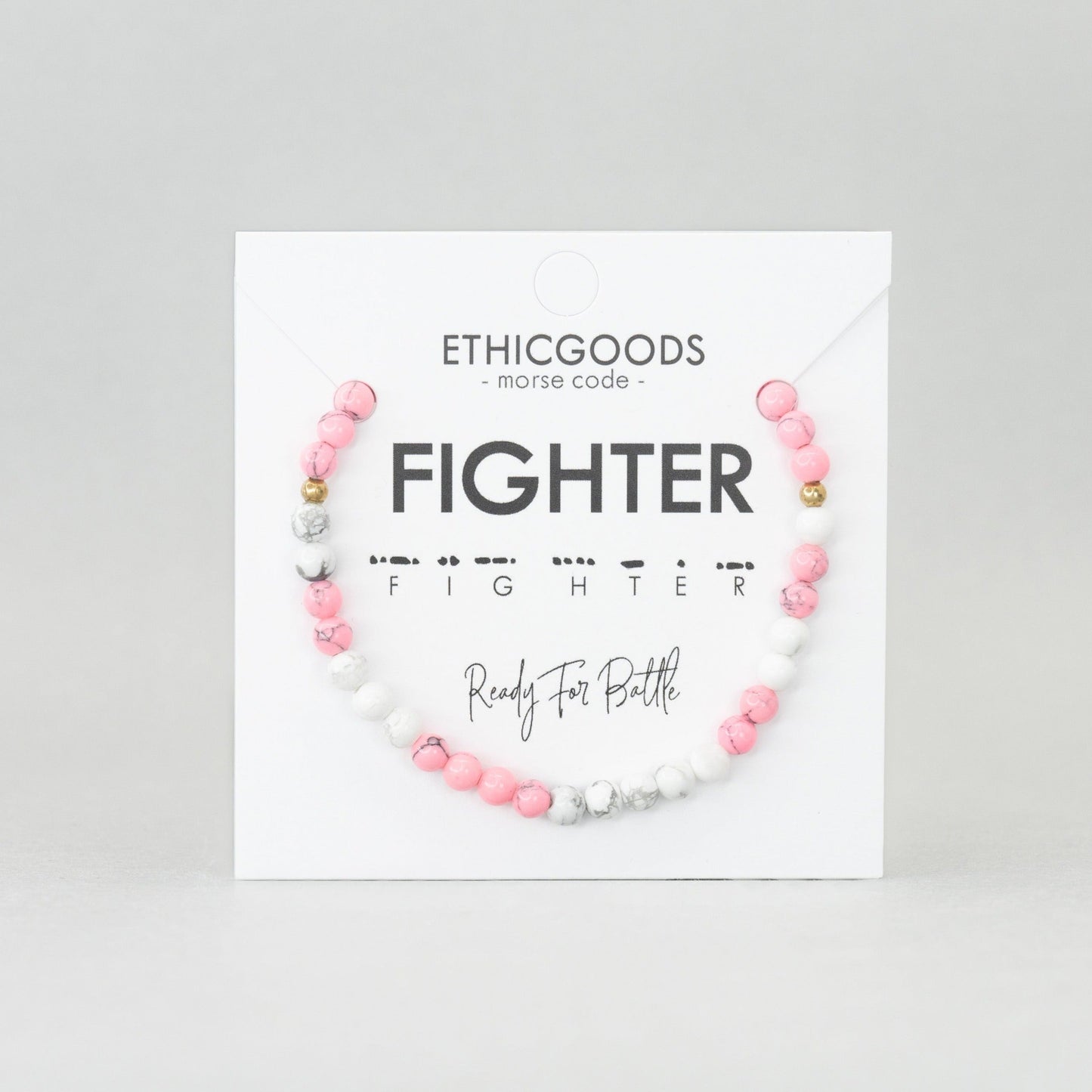 FIGHTER Morse Code Bracelet