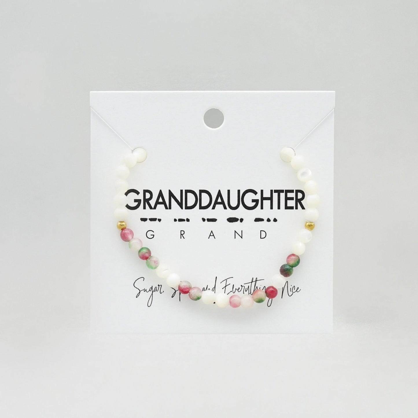 GRANDDAUGHTER Morse Code Bracelet